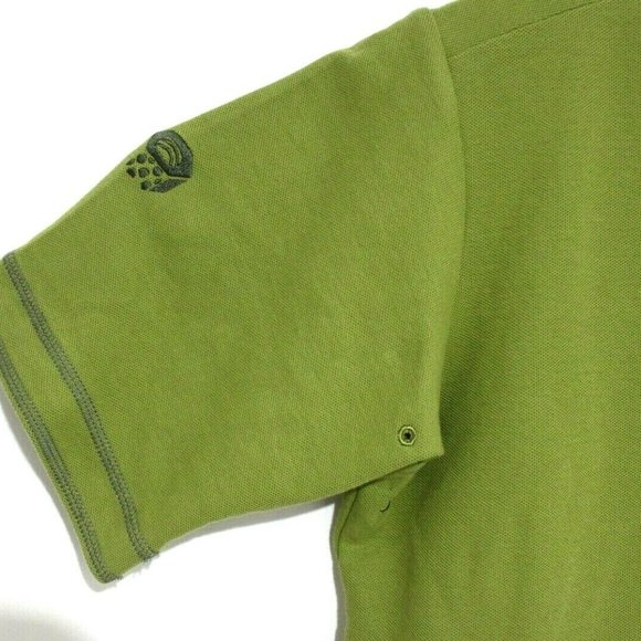 Mountain Hard Wear Mens Small Polo Rugby Golf Shirt Green Short Sleeve - Picture 3 of 4
